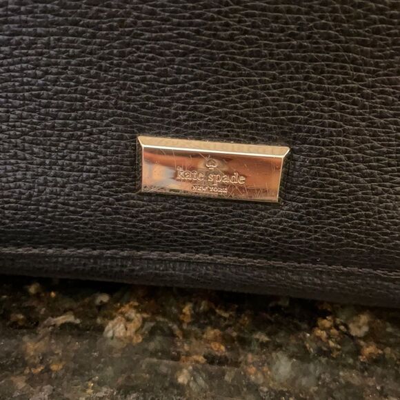 *Kate Spade* Black Leather Chain Handbag EUC - Picture 2 of 11